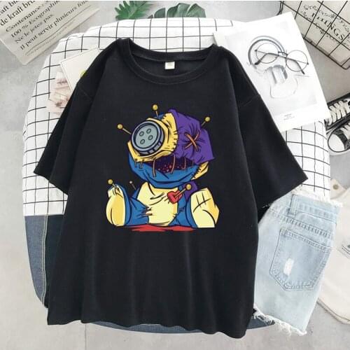 Caroon Voodoo Female Tshirts Fashion Plus Size Cool Tshirt Streetwear Summer Clothes Vintage o-neck womens T-shirts y2k shirt