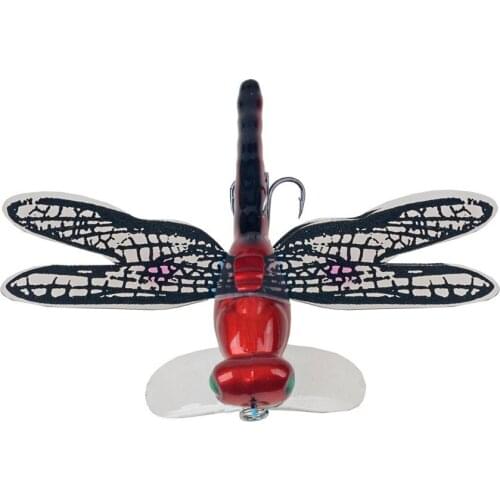 1pcs Topwater Dragonfly Insect Fishing Lure 6g 75mm Popper Artificial Bait Trout Wobblers For Carp Trolling Pesca Fishing Tackle