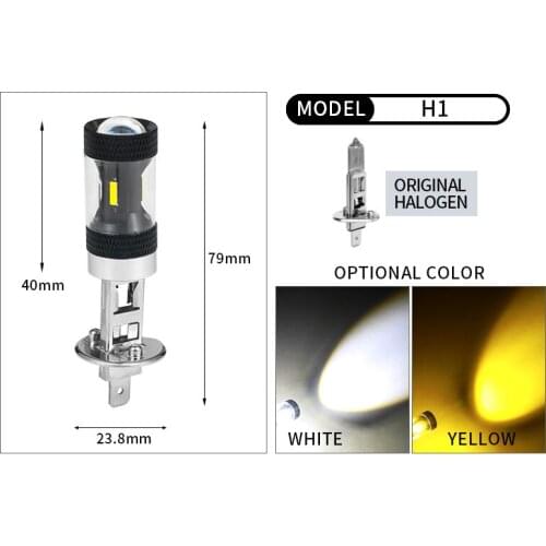 1PCS LED Bulb Auto H1 1860Chip 4SMD Super Bright Fog light Daytime Running Light For Car Driving Lights