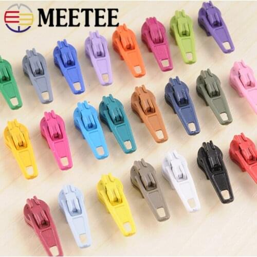 10pcs No3# Auto Lock Zipper Sliders for Nylon Zipper Wallet Bag Zipper Head Zip Repair Kits DIY Sewing Accessories Tailor Tools