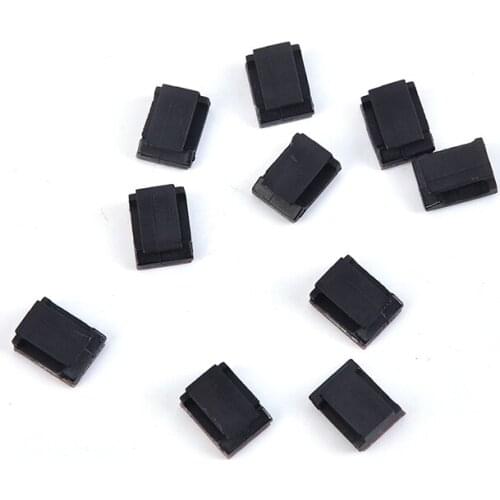 10pcs/30pcs/50pcs Self-adhesive Wire Bundle Holder Tie Mount Clip For10mm Wide Fix LED Strip Lights Connector Tie Mount Suitable