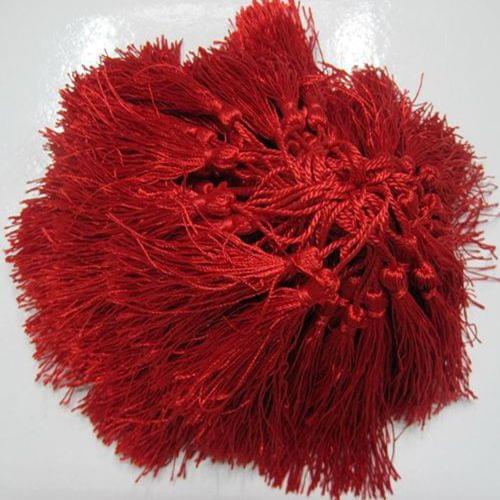 100pcs/lot wholesale red polyester Charm tassel for home decore curtain fitting bookmark curtains 020001008