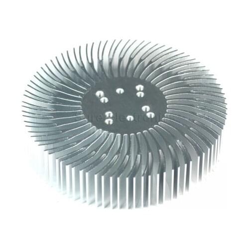 2PCS 3/5/10W circular radiator cooling fin LED aluminium radiator 90*20mm high power Sunflower heatsink for 1-10W LED Cooler