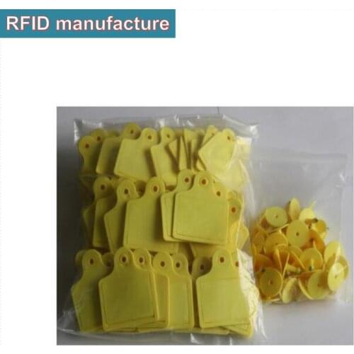 5pcs UHF RFID Animal ear tag tracking tags animal anti-thief passive 902-928Mhz rfid cattle tag waterproof for livestock farm