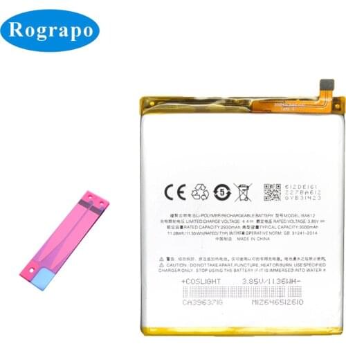 New 3000mAh For Meizu 5S M5S Phone Battery Batterie M612Q M612M BA612 Bateria Accumulator AKKU