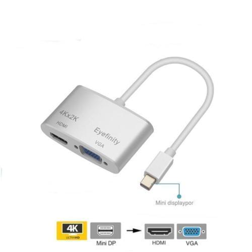 Free shipping 4K Mini Display Port DP Thunderbolt to HDMI VGA Cable Adapter for Apple Macbook