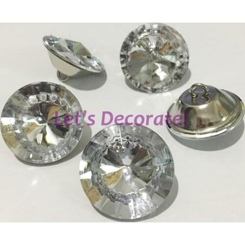 Free shipping 50PCS/LOT 20MM/25MM/30MM Economy Acrylic Buttons/ Plastic Crystal Buttons/ Sofa Buttons/ Decoration Buttons/ Tacks