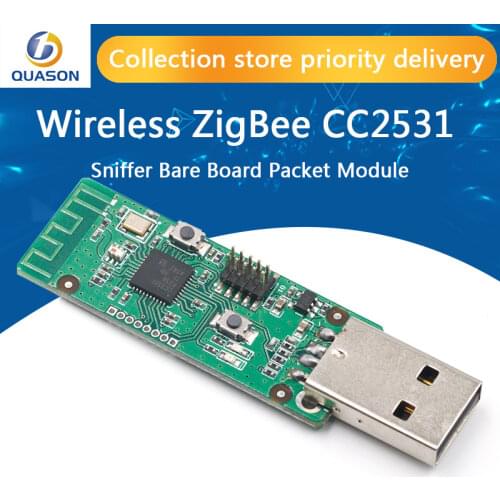 Wireless Zigbee CC2531 Sniffer Bare Board Packet Protocol Analyzer Module USB Interface Dongle Capture Packet Module