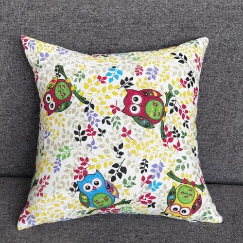 Cotton and linen printed sofa pillows, car office and study seat cushions, lumbar pillows include pillow core and pillowcase