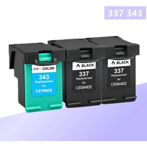 Compatible for HP 343 337 Ink Cartridge for HP337 343 for HP Photosmart 2575 8050 C4180 D5160 Deskjet 6940 D4160