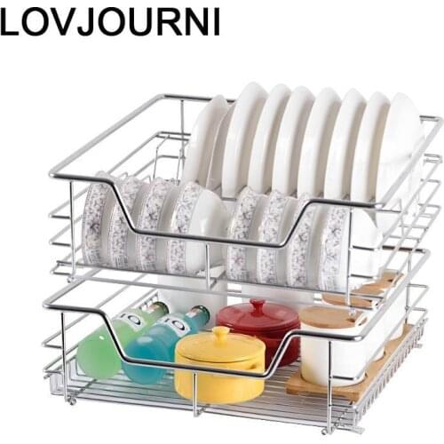 Keuken Colgar En La Ducha Drawer for Stainless Steel Rack Cozinha Cocina Kitchen Cabinet Cestas Para Organizar Basket