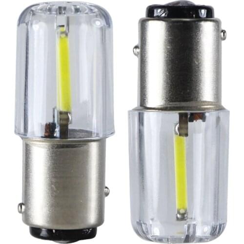 2pcs BA15S 1156 BAY15D 1157 P21W canbus 12v 24v 2W LED Filament light for car Turn signal lamp Auto Reverse Bulb Parking Lamps