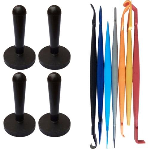 Vinyl Magnet Holders Carbon Fiber Foil Corner Squeegee Auto Wrapping Magnetic Fixing Tools Window Tints Tool Car Tools B20+4A12