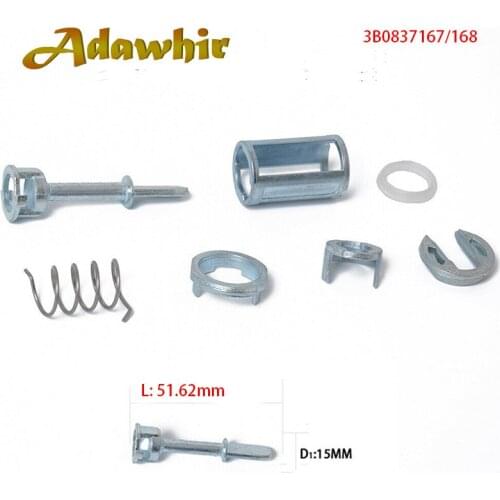 OE 3B0837167/168 VW PASSAT B3 B5 SEAT TOLEDO LEON AROSA LUPO DOOR LOCK CYLINDER REPAIR KIT FRONT LEFT or RIGHT OSF- NSF 7PCS/SET