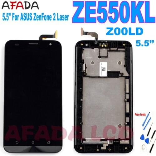 Original Display for ASUS Zenfone 2 Laser ZE550KL Z00LD LCD Display Touch Screen with Frame Replacement Parts