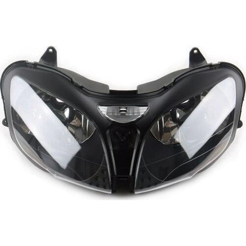 Front Headlight Lamp Assembly For Kawasaki Ninja ZX9R 2000 2001 2002 2003/ZX6R 2000 2001 2002/ZZR600/ZX600J 2000-2008 Clear