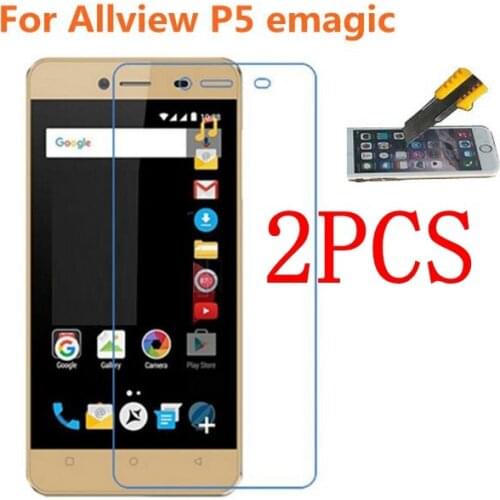 2PCS Original Full Glue Tempered Glass For Allview P5 emagic Screen Protector Toughened protective film For Allview P5 emagic