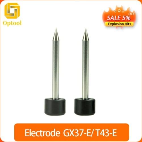 Free Shipping 1 Pair Fiber Optical Electrodes for GX37/ Orientek T43 Optical Fiber Fusion Splicer