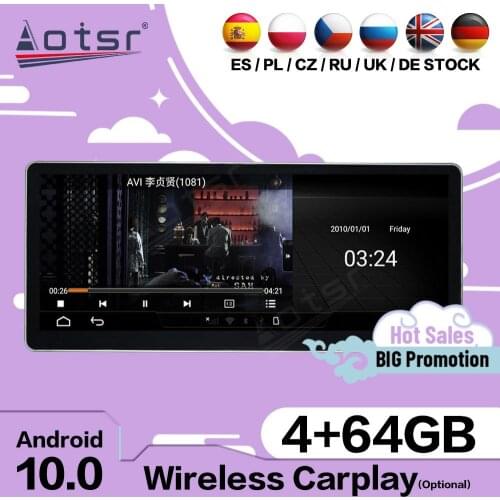 128G Carplay Multimedia Stereo Android 10 Screen For Audi A4 A4L 2017 2018 2019 Car GPS Navi Auto Audio Radio Receiver Head Unit