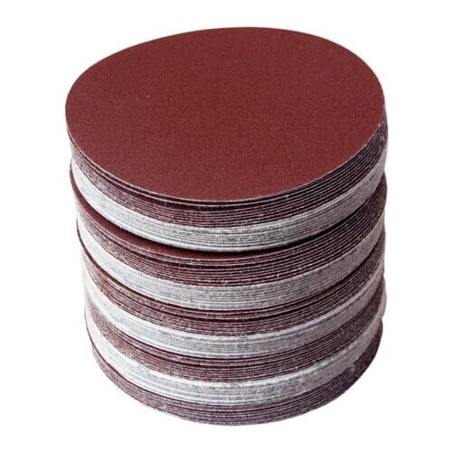 30pcs 4Inch 100mm 320/400/600/800/1000/1500Grit Sanding Disc Hook Loop Sandpaper Sand Paper