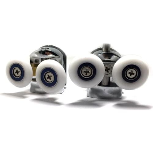 4Pcs Sliding Shower Door Wheels Rollers Runners Pulleys 25mm Diameter Sliding Door Enclosures Rollers For Sliding Doors