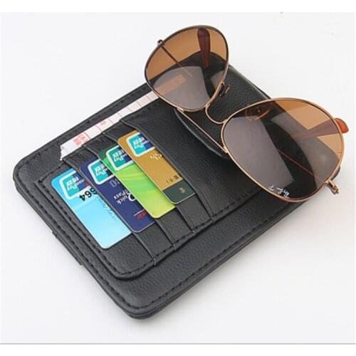 Auto Sun Visor Sunglasses Clip Car Accessories Card Holder Tool