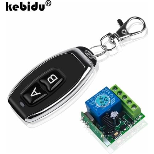 Kebidu AC 12V 10A 1CH RF 433MHz Wireless Remote Control Switch Receiver Module + Transmitter Kit For Intelligent Home Light