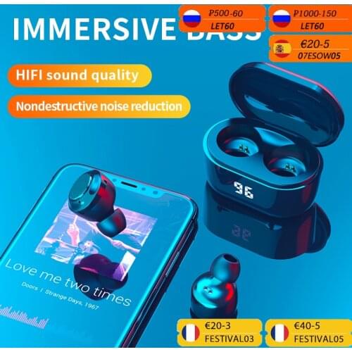 Wireless headphones Bluetooth Earphone 5.0 Stero Sound Ear Phones True Earbuds Noise Canceling Headset mi for xiaomi iphone 7 8