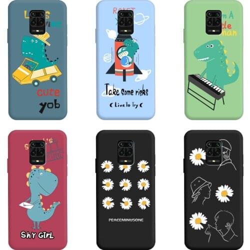For redmiNOTE 9 PROMAX/ 9PRO/9S Case Cute cartoon Protective Silicone Soft TPU Silicone Candy Color Patterned Popular Case