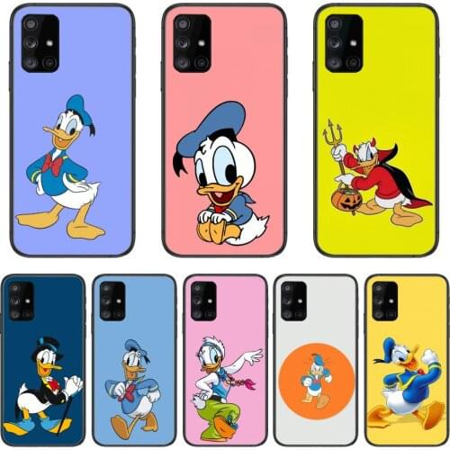 Phone Case Disney Duck Donald Phone Case Hull For Samsung Galaxy A 90 50 51 20 71 70 40 30 10 80 E 5G S Black Shell Art Cell Co