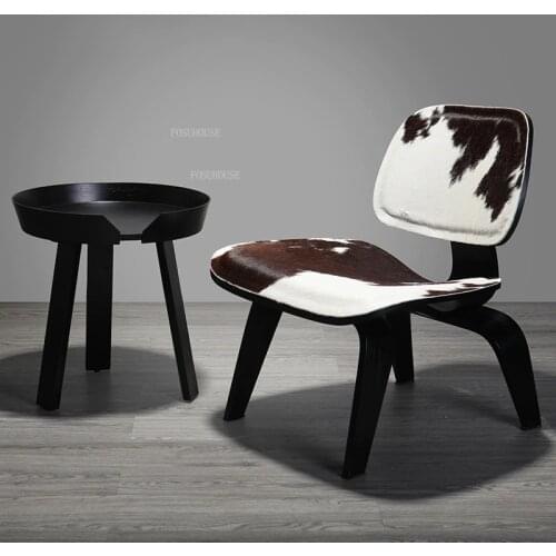 FOSUHOUSE American Luxury Solid Wood Living Room Chairs Nordic Designer Dining Chair Living Room Furniture Negotiation Chair