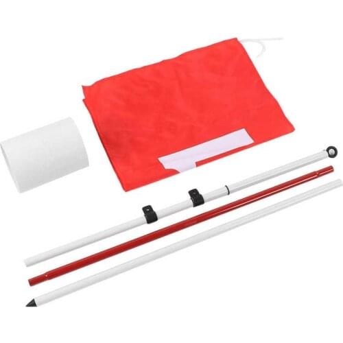 Golf Hole Pole Cup Flag Stick 186cm 3 Sections Golf Putting Green Flagstick Golf Flag Flagpole Golf Hole Golf Training Equipment