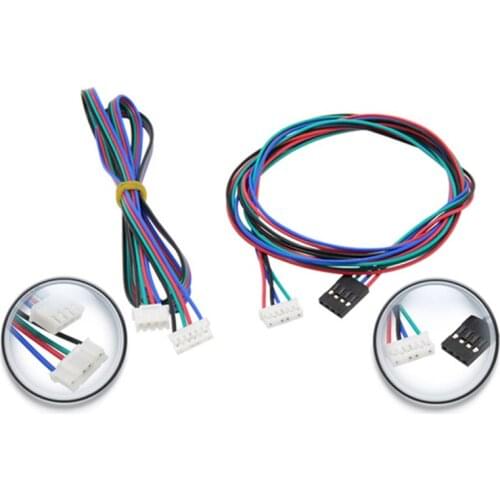 2pcs XH2.54 500/800/1000MM Dupont Cable 4 pin Stepper Motor Wire Female to Female Black White Terminal Line 3D Printers Parts