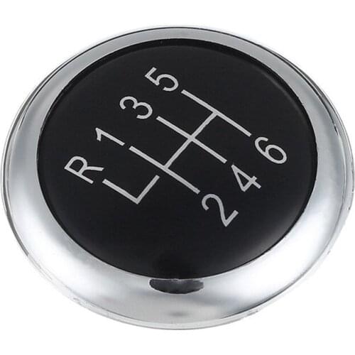 Gear Shift Knob Cap New 6-Speed Gear Knobs Caps Chrome Badge For VW Passat 2005-2014 3C0711144A Auto Car Accessories 1PC