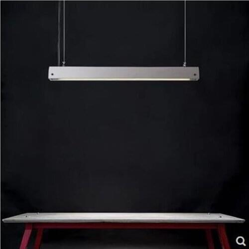 L Nordic Industrial Office cement lamp T5 light tube studio living room meeting room led strip chandelier led lamp lighting