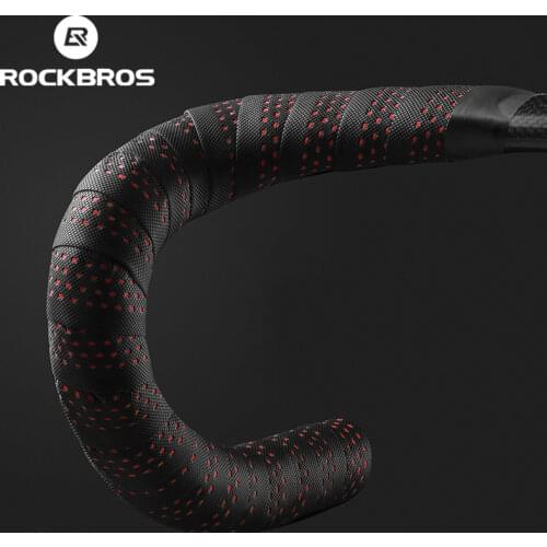 ROCKBROS Handlebar Tape PU Eva Anti-slip Wrap Soft Breathable Shockproof Road Tape End Bar MT Bicycle Grips Cycling Accessories