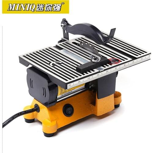 MINIQ Mini table saw Wood plate glass tile cutting machine Multifunctional table saw