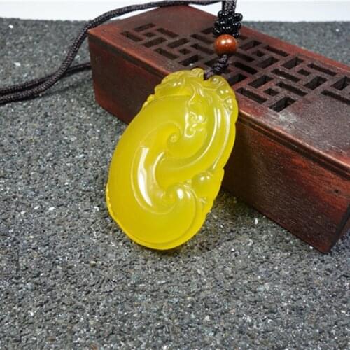 Natural Agate Chalcedony Pi xiu Ru yi Jade Pendant Jewelry Lucky Exorcise evil spirits Auspicious Amulet Pendant Fine Jewelry