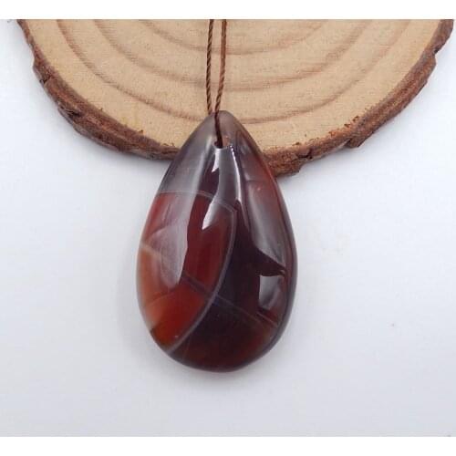 Natural Ammonite Fossil Fashion Semi-precious stones, Jewelry accessories pendant bead,35x20x10mm8.9g