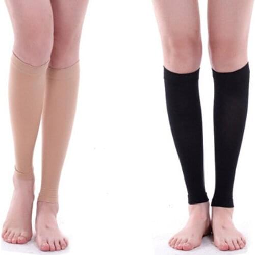 1pair Compression Socks Elastic Relieve Leg Calf Sleeve Varicose Vein Circulation Stocking Care Legs Support Cycling Sport