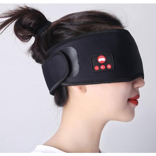 New Bluetooth Sleeping Eye Mask for Travel Meditation 5.0 Wireless Headphone with Ultra-Thin Stereo Speakers Music Eye Cover