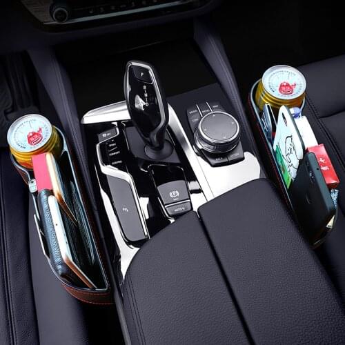 New Universal Car Seat Crevice Storage Box Auto Drinks Cup Mobile Phone Holder Organizer Stowing Tidying Interior Accessories