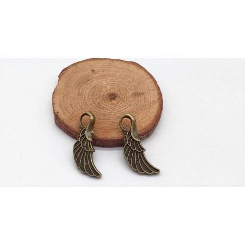 32 pcs vintage Pendant wing charms for Jewelry Making DIY Handmade Necklace earring accessories