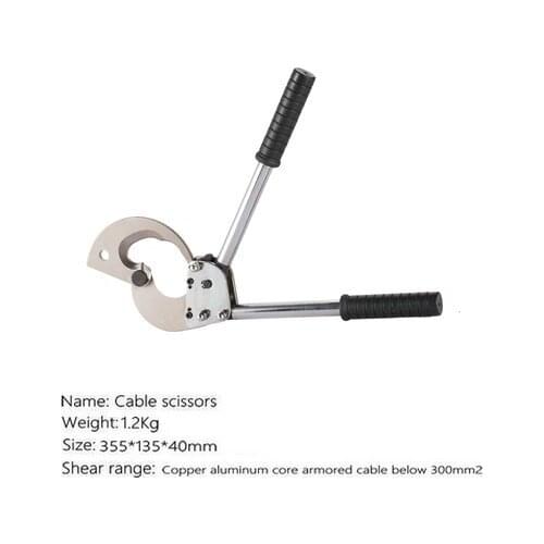 Portable multi-function ratchet cable cutter fire rescue shear cable clamp fire rescue hydraulic 3CM diameter cable bolt cutter