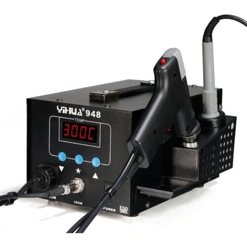 Suction gun welding station two in one digital tin gun desoldering station smart suction tin gun LED digital tube