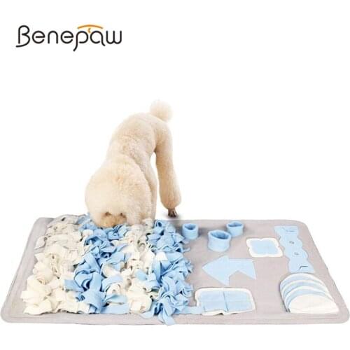 Benepaw Durable Snuffle Mat Toys For Small Large Dogs Nosework Feeding Mat Pet Training For Stress Release Machine Washable