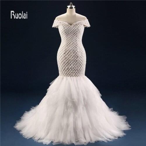 Ruolai Wedding Dresses With A Train