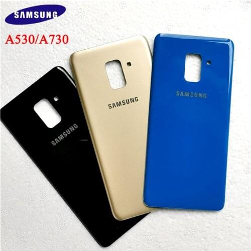 SAMSUNG Galaxy A8 2018 A530 A530F A8 Plus A730 Back Glass Battery Cover Rear Door Housing Case For Samsung A8+ Back Glass Cover