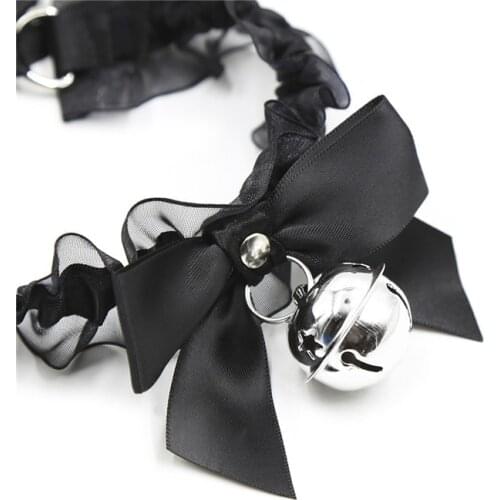Adult Sex Collar Roleplay Ring Bell Sex Toy Bdsm Bondage Shameless Elastic Neck Collars Slaves Submi Game Sex Products For Woman