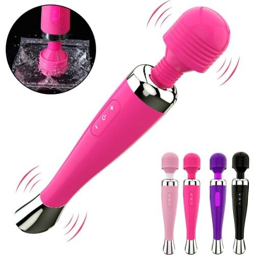 Sex Vibrators 8 Speed Charging Magic Wand Vibrator Clitoris Stimulator Body Back Massager Clit Vibrator Adult Sex Toys For Women